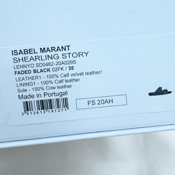 Isabel Marant Lennyo Slides in Faded Black, size 35 - Picture 6 of 6